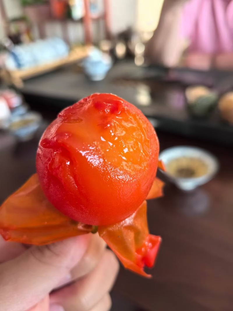 红运甜柿颜色红甜度高