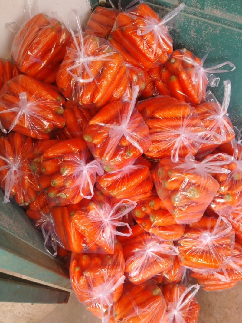 萧县三红胡萝卜，精品中条，小条，大头，口感好，味道正，