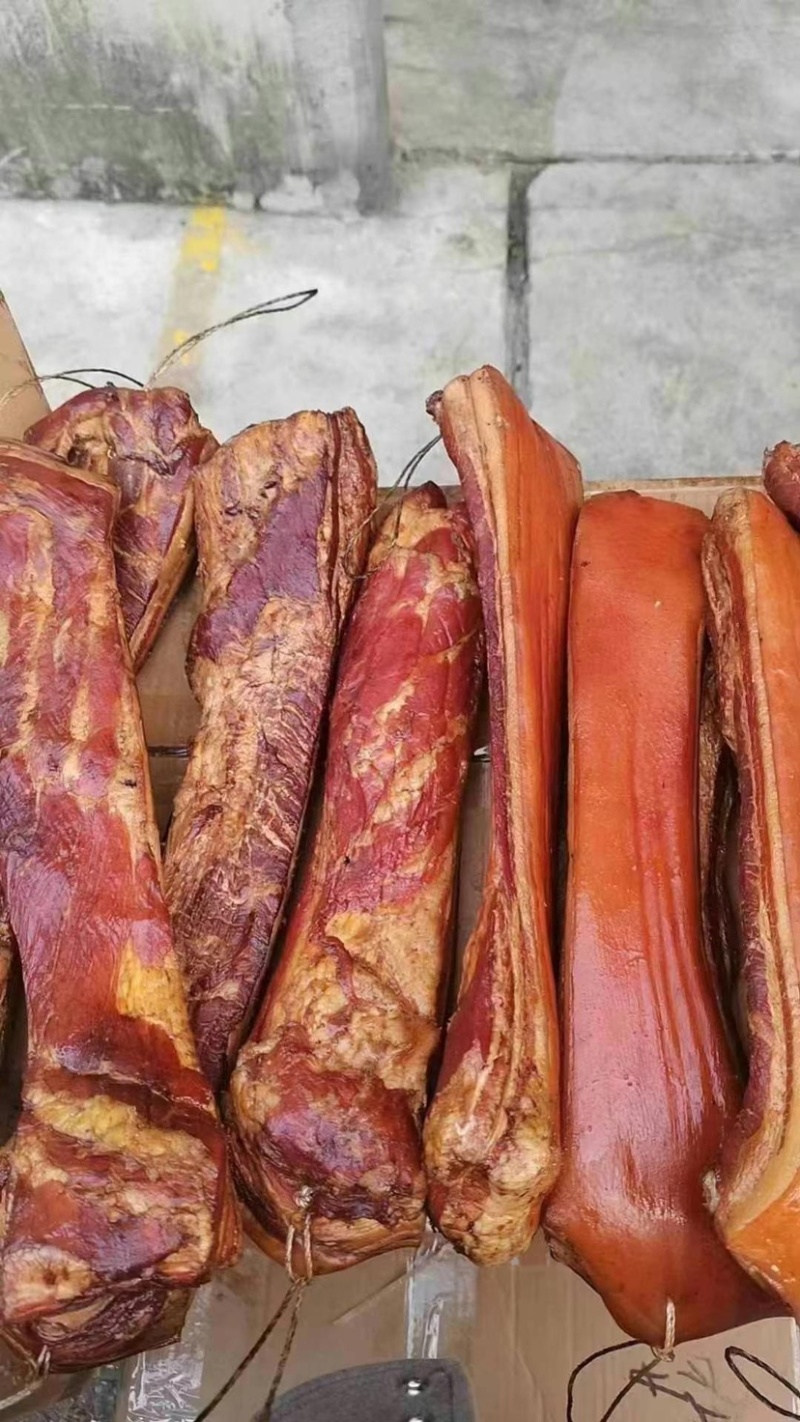 烟熏五花腊肉，腊肉，烟熏制品