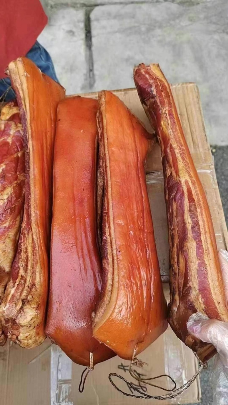 烟熏五花腊肉，腊肉，烟熏制品