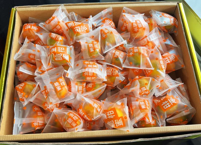 融安脆蜜金桔，皮薄肉厚，纯甜多汁，糖果包装