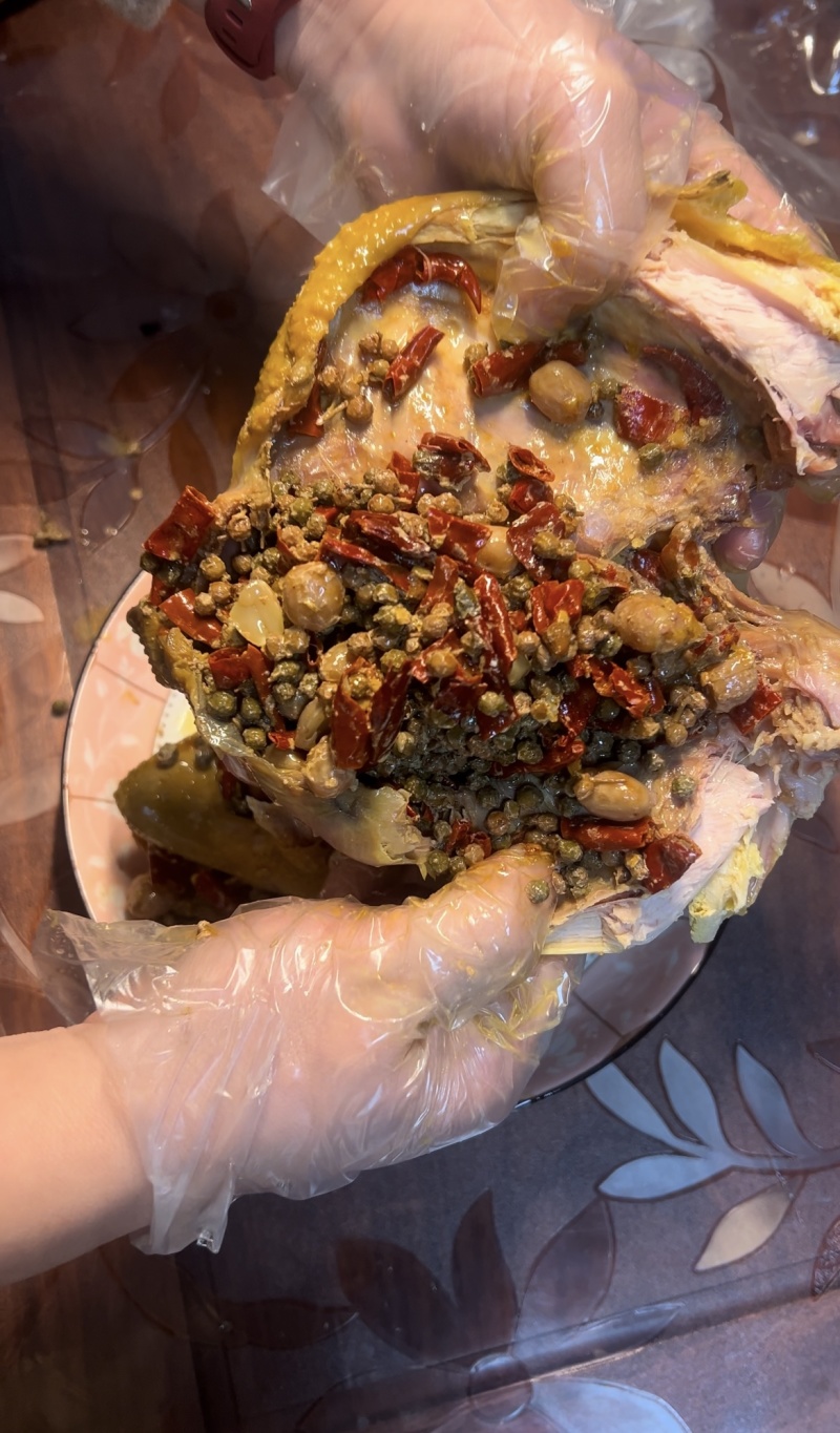 麻椒鸡下酒菜四川特产椒麻鸡整只开袋即食老母鸡熟食特色卤味