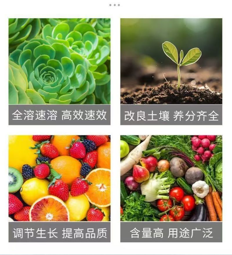 含氨基酸水溶肥防治小黄黄叶落花落果肥料厂家直销