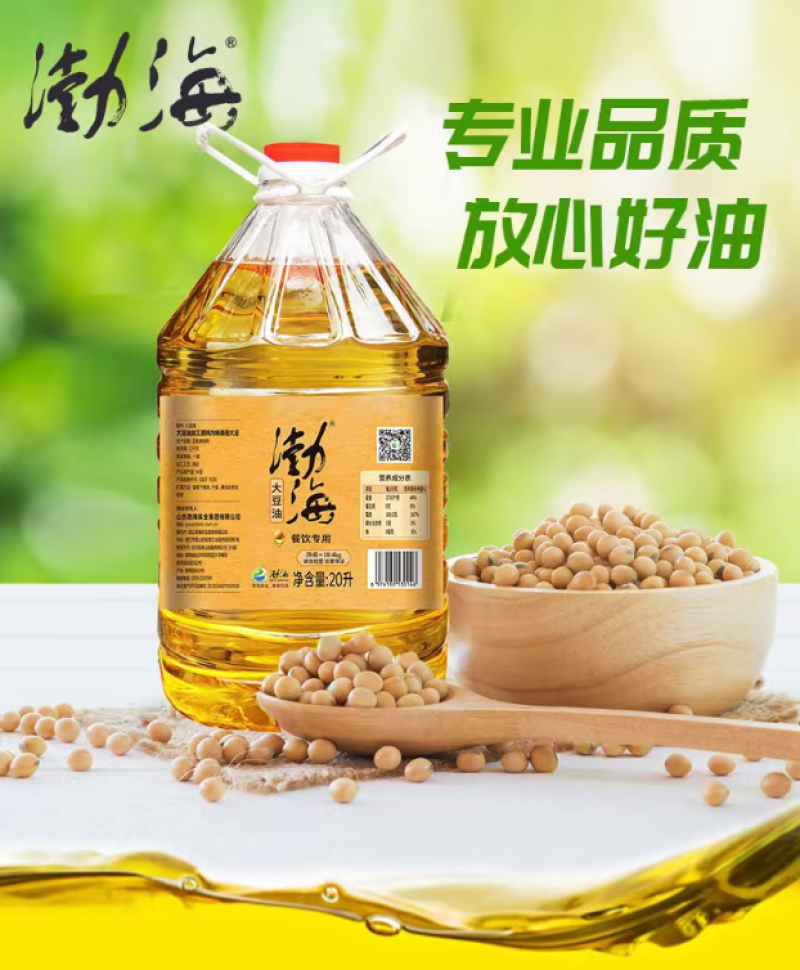 渤海厂家直供20L一级大豆油