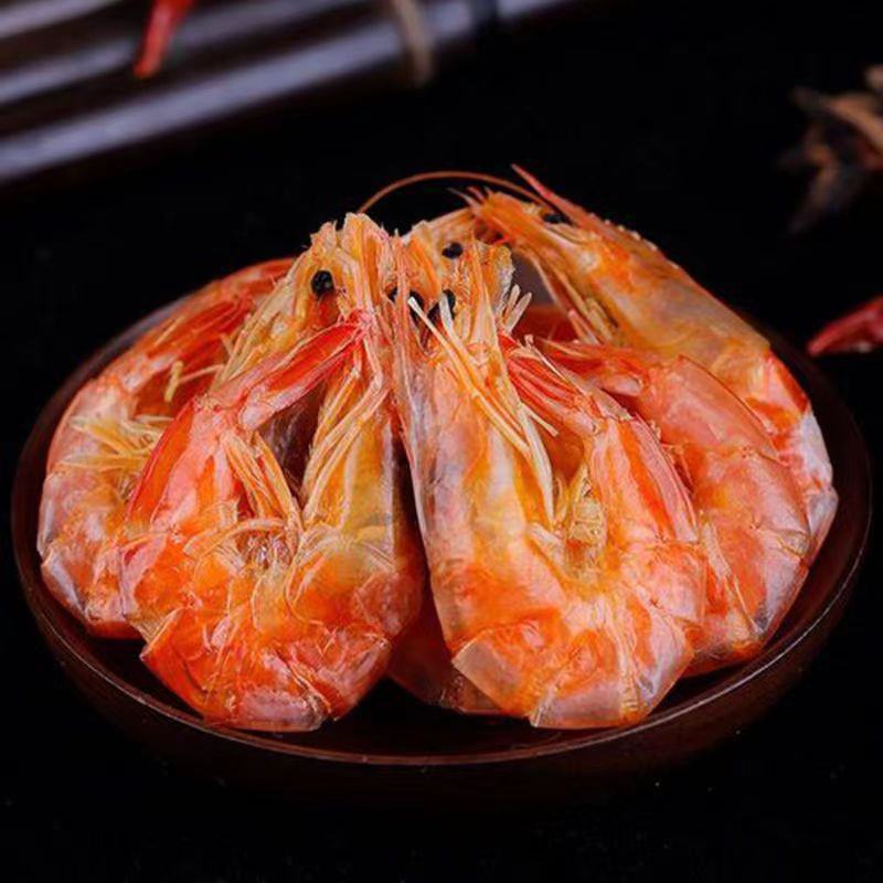 淡干烤虾即食烤虾干对虾干淡干无盐干度很好