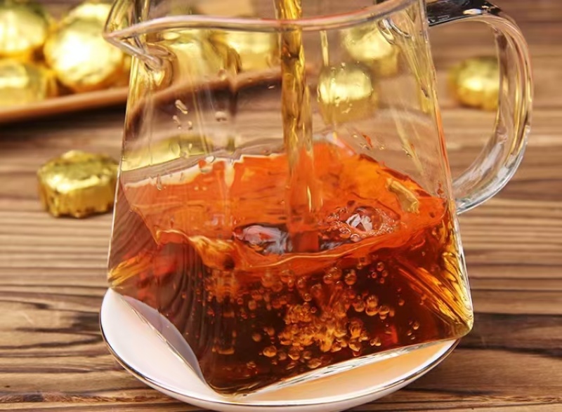 糯香普洱--大气好礼普洱熟茶和糯米香叶**拼配，糯香