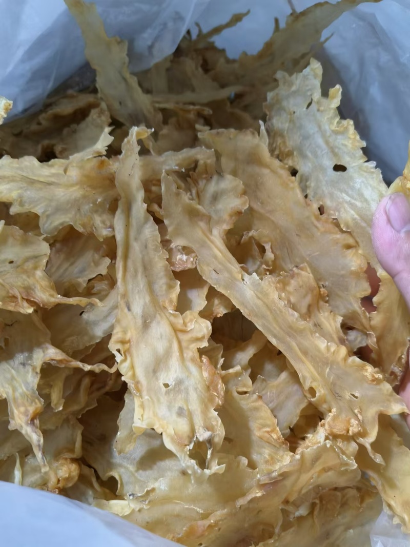 青岛鳕鱼花胶各规格齐全，足干肉厚，保质保量