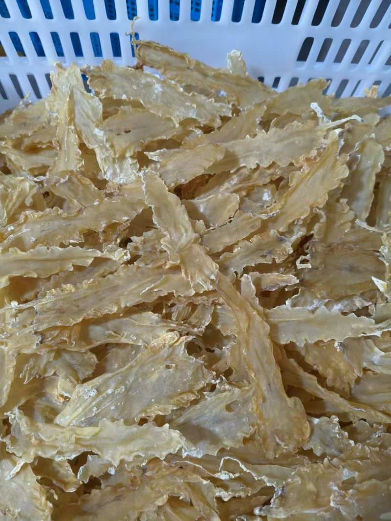 青岛鳕鱼花胶各规格齐全，足干肉厚，保质保量