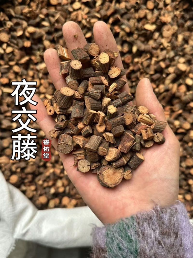 《现货实拍》夜交藤实拍发货如图发货前过筛夜交藤片
