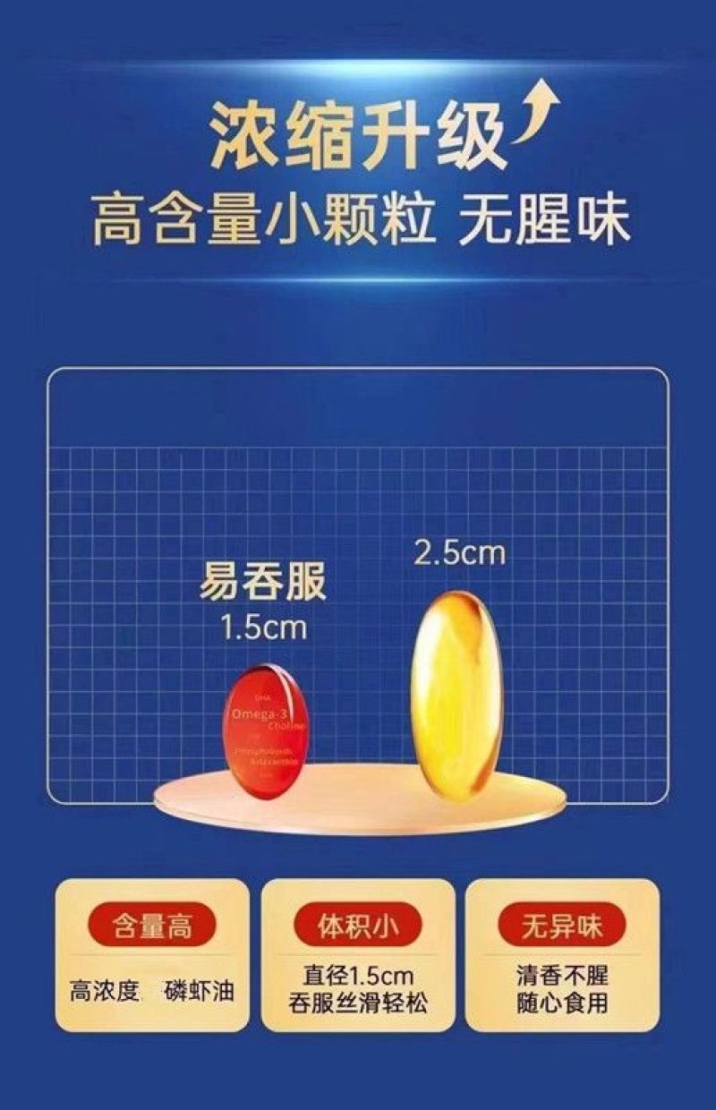 【厂家直销】南极磷虾油凝胶糖果深海虾青素营养好