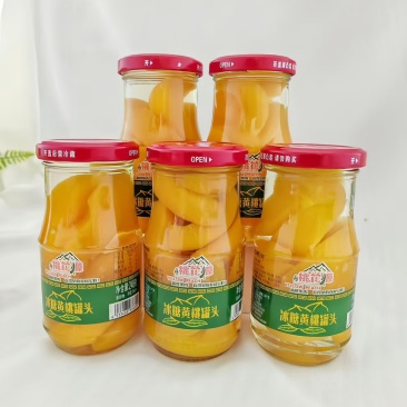 【精品】精品黄桃罐头，金黄果肉，口感Q弹，无防腐剂。