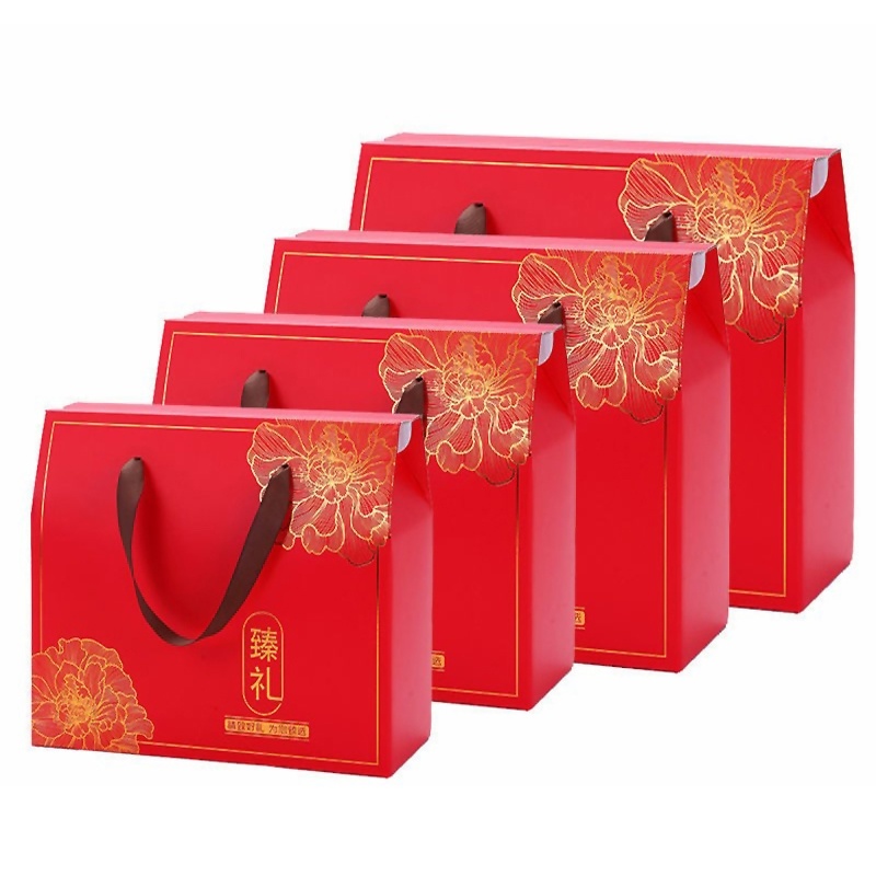 梨苹果桃子大枣农产品精美包装礼盒定制尺寸图案