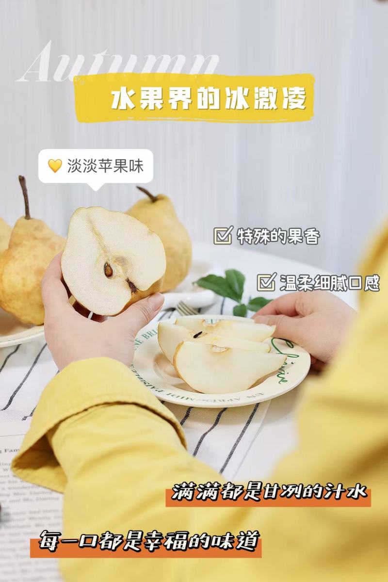 【一件代发】烟台冰激凌蜜香丑梨一件代发福手梨香甜软糯包邮