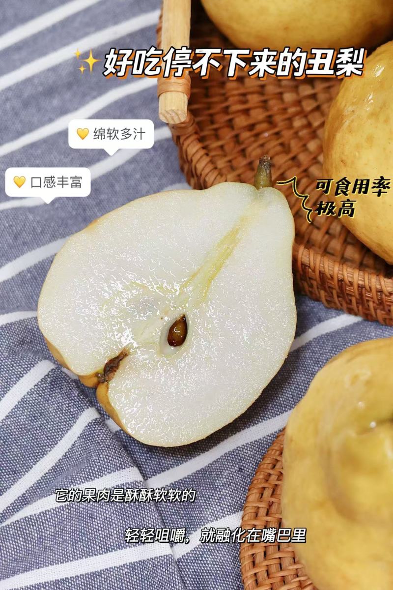 【一件代发】烟台冰激凌蜜香丑梨一件代发福手梨香甜软糯包邮