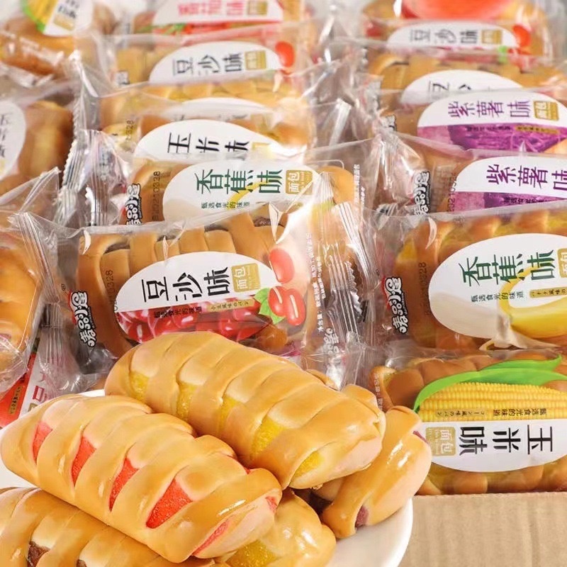 夹心果酱软面包批发多口味