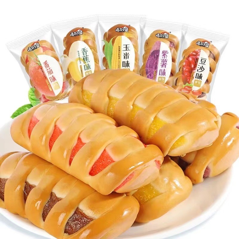 夹心果酱软面包批发多口味
