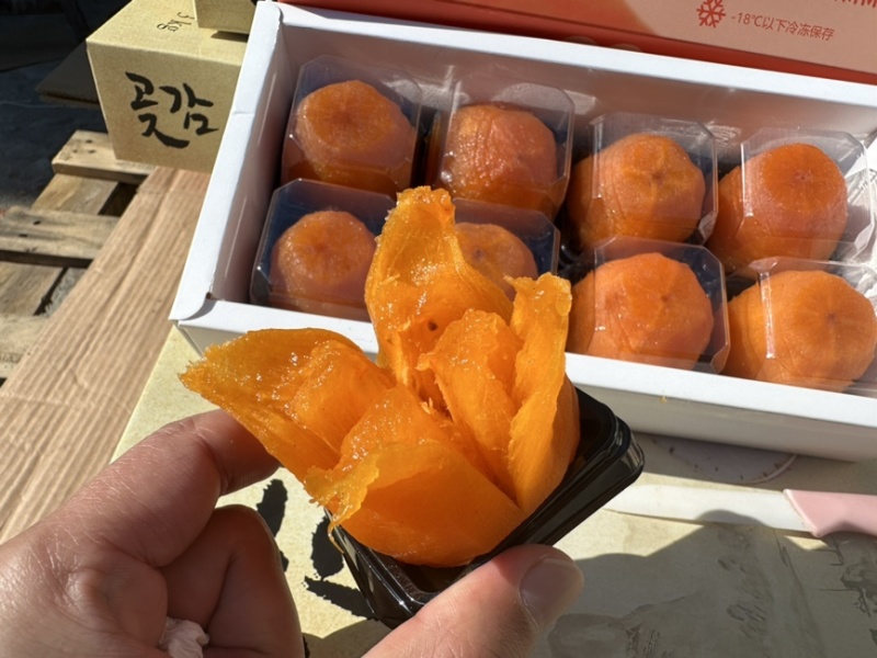 山东半干燥柿子爆浆冰柿流心柿子一件代发整车批发
