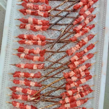 红柳枝羊肉串烧烤必备爆品