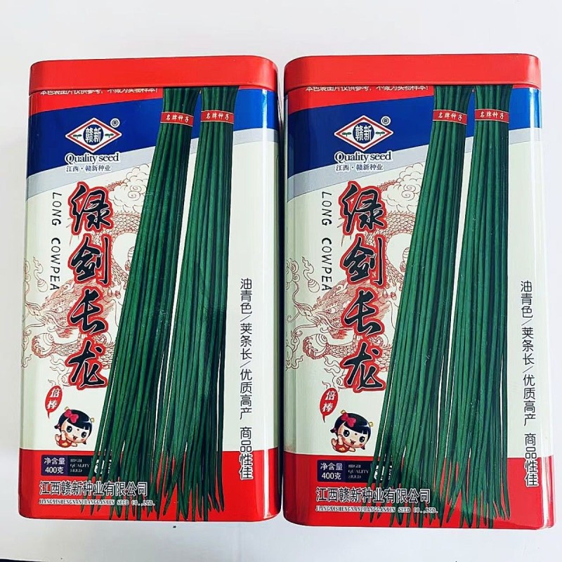 绿剑长龙豇豆种子早熟耐热抗病高产豆角种子条荚长油青色长豆