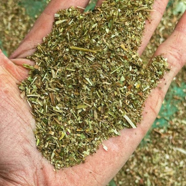 花生秧草末灰