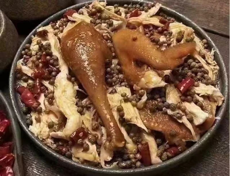 椒麻鸡整只四川特产手撕麻辣鸡烧鸡熟食鸡肉真空开袋即食