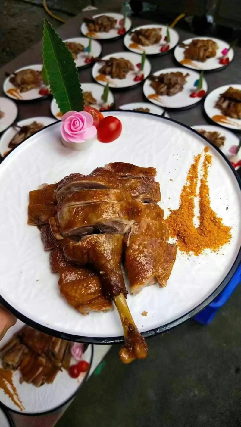 批发荣昌卤鹅熟食卤菜特产烧鹅地摊展销会