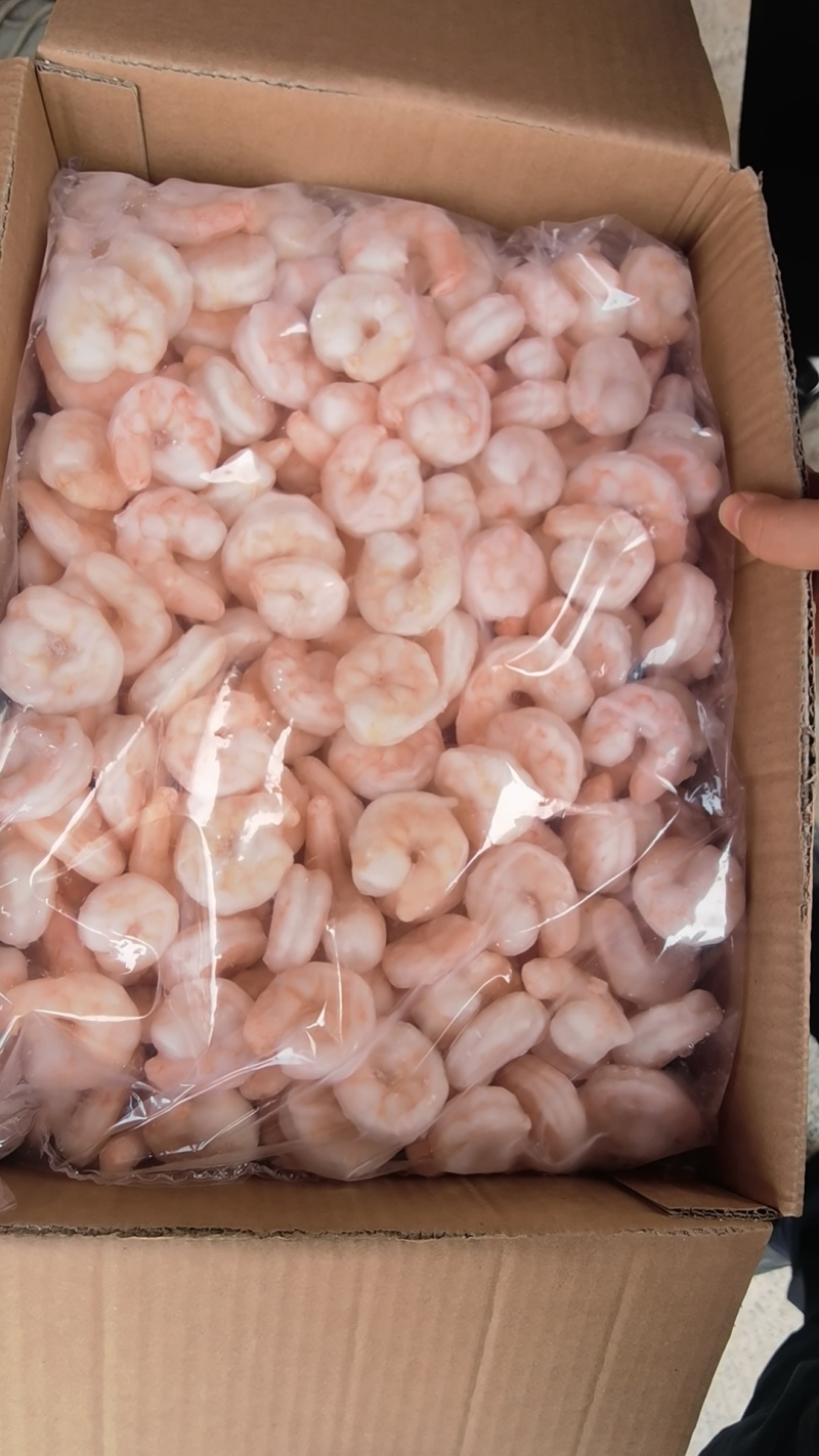 环球水产单冻红虾仁规格31/40去纸箱10斤