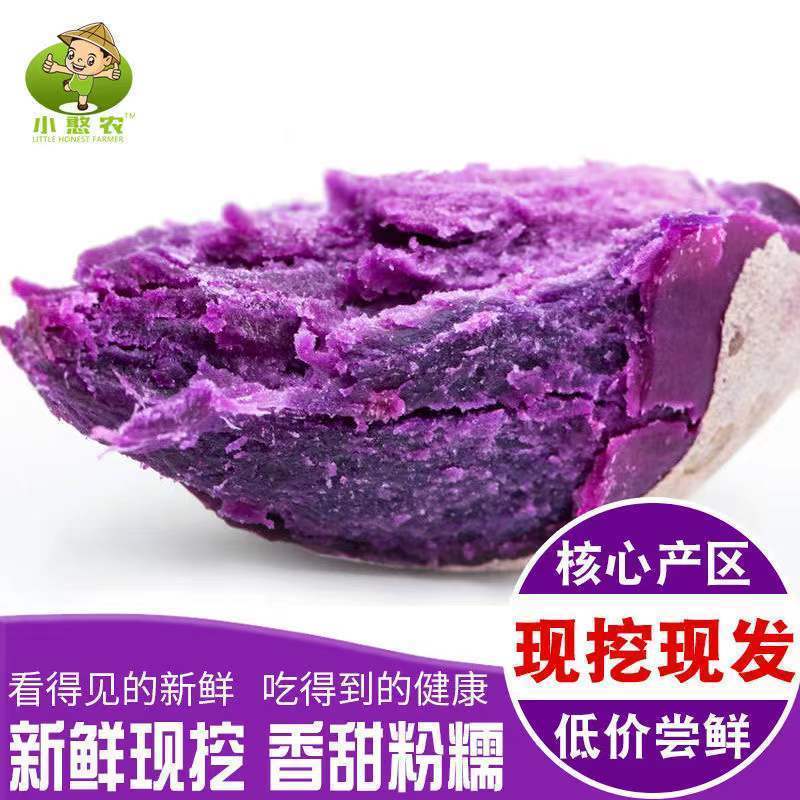 2024新鲜紫薯-香甜软糯紫罗兰紫薯小紫薯紫山芋地瓜番薯2