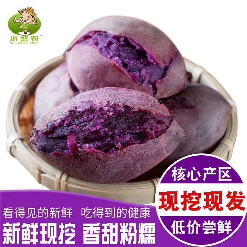 2024新鲜紫薯-香甜软糯紫罗兰紫薯小紫薯紫山芋地瓜番薯2