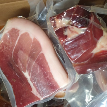精品火腿猪肉制作真空独立包装地摊展会货源地火腿肉批发