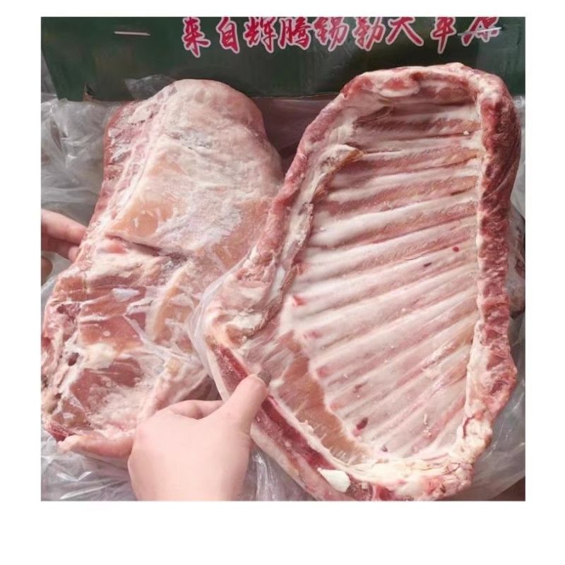 新鲜冷冻带皮羊排19斤一整箱商用批发带皮羊肋排内蒙古散养