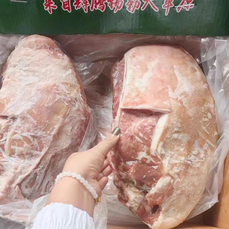 新鲜冷冻带皮羊排19斤一整箱商用批发带皮羊肋排内蒙古散养