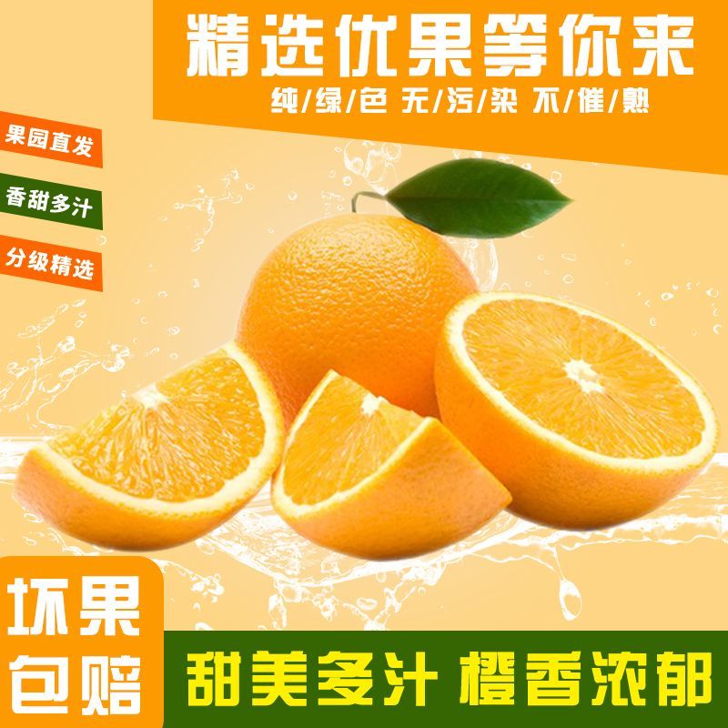 【果园速发】正宗赣南脐橙当季特橙子新鲜水果纽荷尔手剥甜橙子