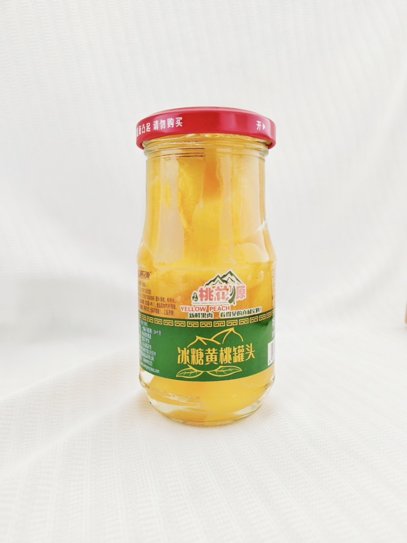 【精品】精品黄桃罐头，金黄果肉，口感Q弹，无防腐剂。