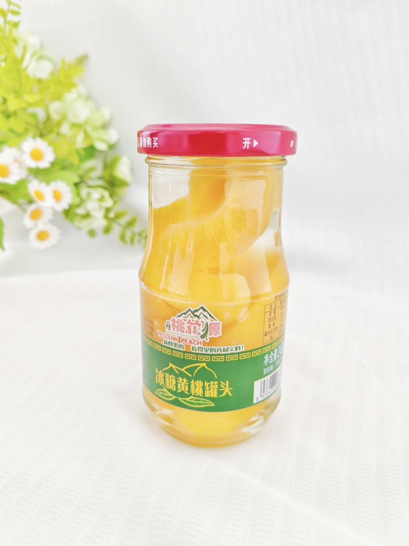 【精品】精品黄桃罐头，金黄果肉，口感Q弹，无防腐剂。