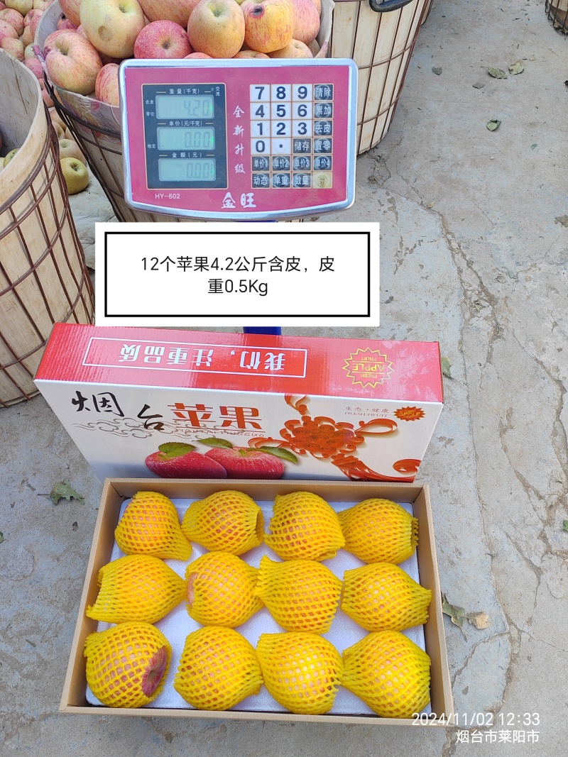 85条纹精品红富士苹果