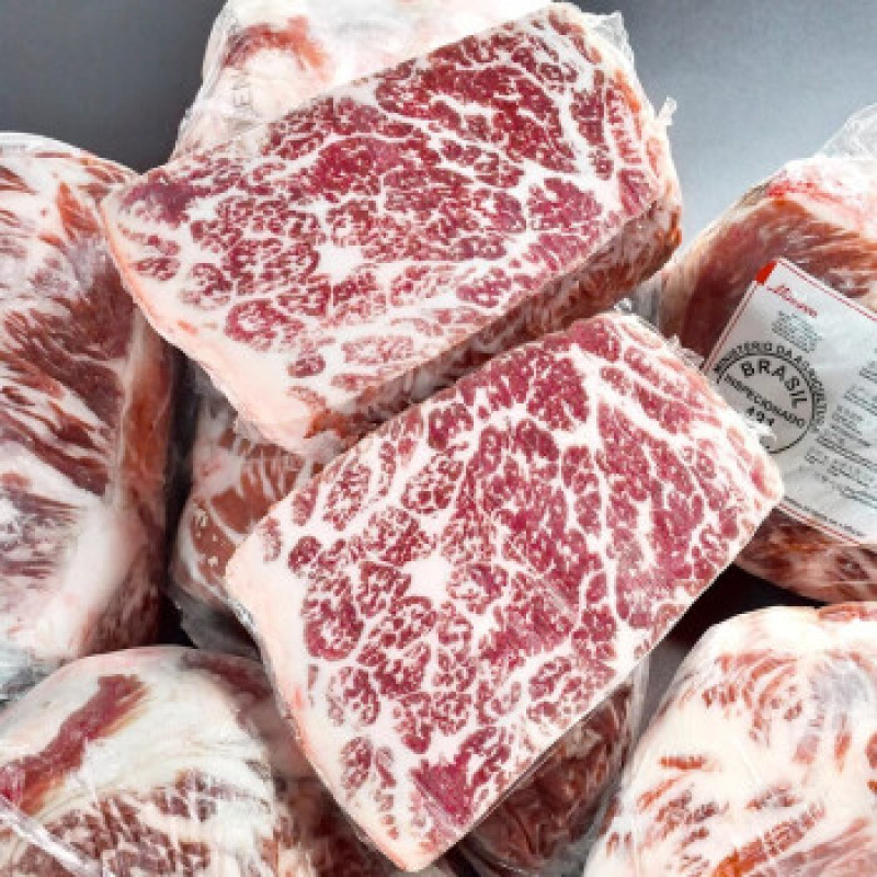 牛肩峰大块牛肉雪花文理，切片，煎炸大量库存量大从优