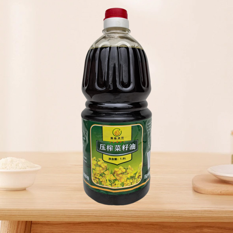 四川小榨纯菜籽油1.8L非转基因压榨纯菜籽油