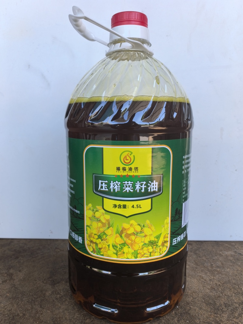 四川小榨纯菜籽油1.8L非转基因压榨纯菜籽油
