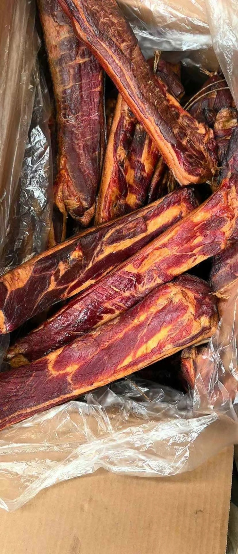 烟熏腊肉腊巴西短五花二刀肉地摊展会凉菜卤菜餐馆批发