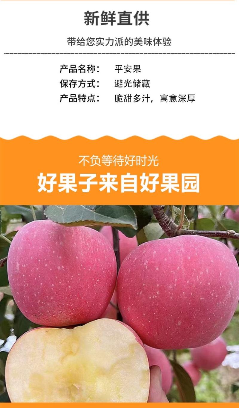2024年圣诞节平安果预订定制红富士印字图案