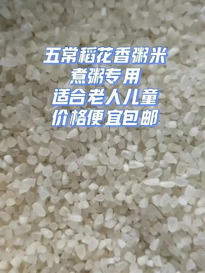 宝宝早餐粥碎米稻花香米粥老少皆宜10斤装一袋起包邮