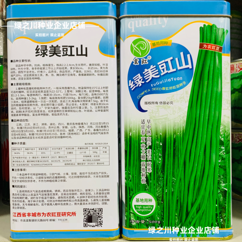 绿美豇山青绿色长豆角种子超长绿条豇豆种子升级901豆角种