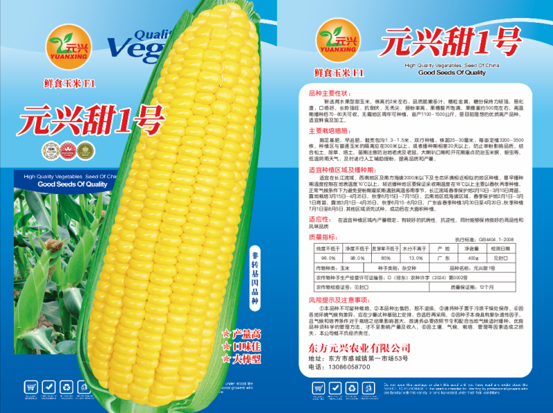 泰系太阳花广良甜27号甜玉米种子，大棒丰产好吃，基地回收