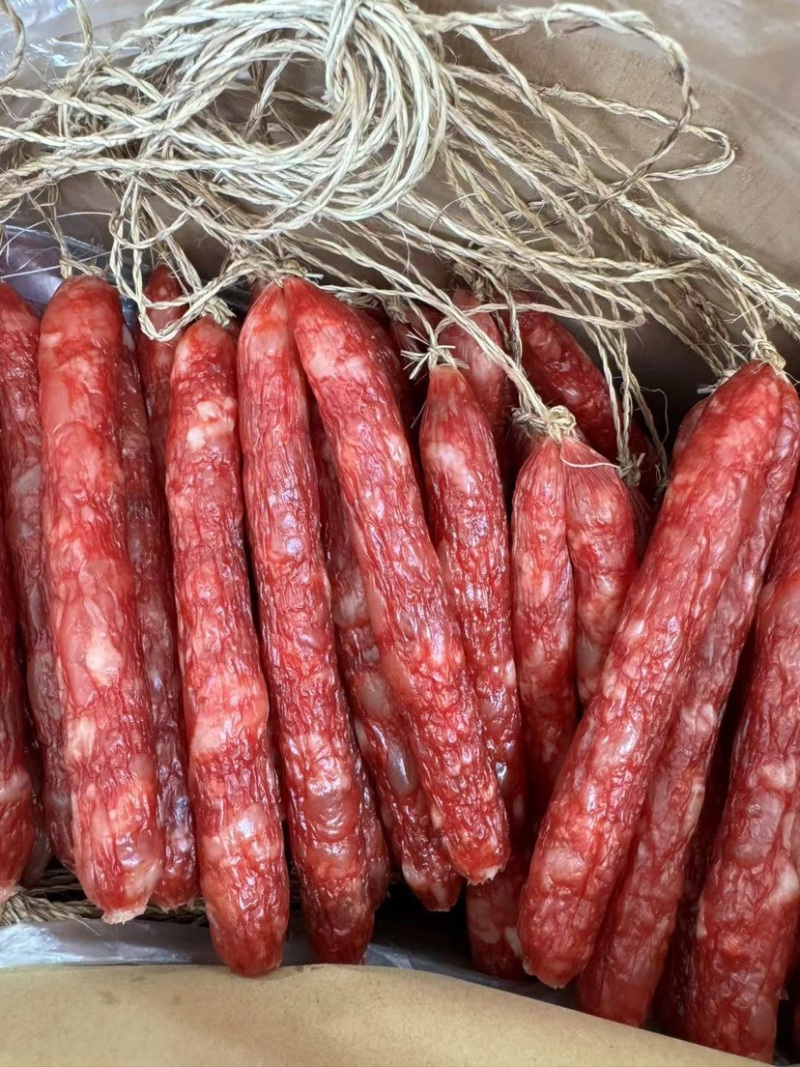广式腊肠有绳腊肠