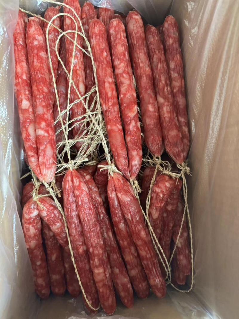 广式腊肠有绳腊肠