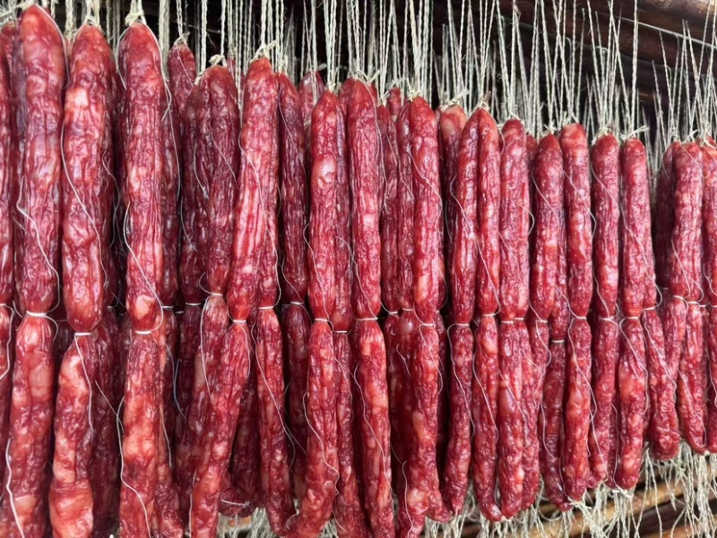 广式腊肠有绳腊肠