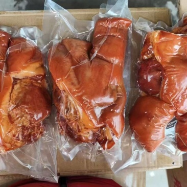 全熟猪头肉干净无毛开袋即食五香味，冷藏冷冻熟食，卤猪头肉