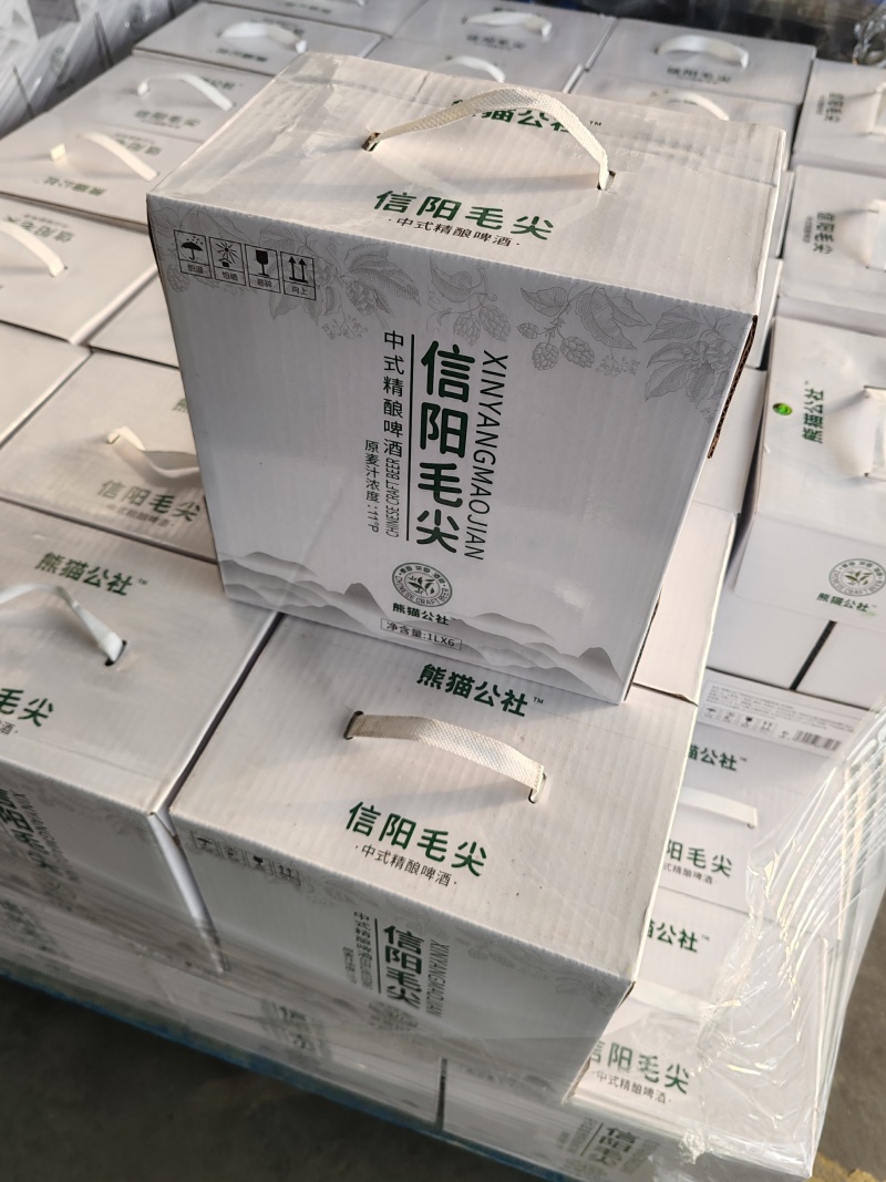 信阳毛尖啤酒罐装精酿啤酒1升*6听