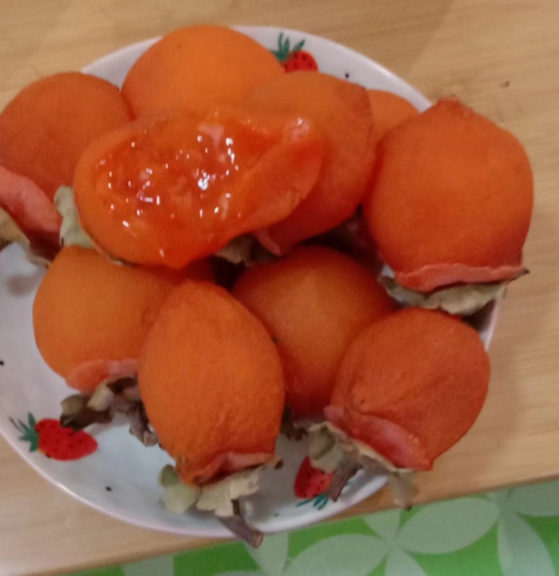 富平柿饼糖心柿饼自己家里种的无添加欢迎随时来看